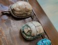 Скарабеи,египетски ,старинен,автентичен,тюркоаз, снимка 8
