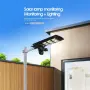 AI Соларна охранителна камера с LED осветление 2 в 1, 4G и Wi-Fi, Ultra HD 4K, 8MP, 4 обектива,, снимка 13