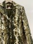 Марков луксозен блейзър с джобове и фина подплата имитация змийска кожа, снимка 3