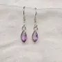Сребърни обеци с Аметист , снимка 4