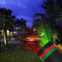 Водоустойчив цветен лазер с регулируем ъгъл на прожекция - екологичен и енергоспестяващ за външна и , снимка 3