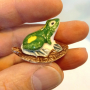 Малки Керамични Фигурки - ЖАБА, снимка 2