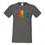 Мъжка тениска Pride Heart multicolor Прайд,Празник.Повод,Изненада, снимка 5