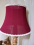 Висок лампион с красива тъмно червена шапка , снимка 3