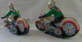 Ретро детски метални играчки мотоциклети с механизъм Made in China 602 N26 употребявани, снимка 4
