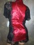 Dream girl L-Нова  с етикет пижама от червен сатен и дантела в черно 