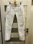 Мъжки/Дамски бели дънки EMPORIO ARMANI с контрастни шевове, снимка 2