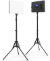 Нов Комплект Студийни Лампи 20W с LCD Дисплей за Стрийминг и Влогинг, снимка 1