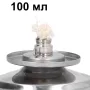 спиртна лампа, метална, неръждаема стомана 100 мл, 200 мл , снимка 8