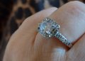 Пръстен в бяло злато и мойзанит 💥, снимка 3