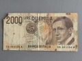 Банкнота - Италия - 2000 лири | 1990г., снимка 1