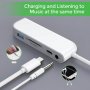 Lightning към SD/TF, 3,5 mm, USB 3.0 порт, двупосочен трансфер на данни, PD Charging, снимка 2