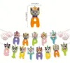 Коте Котка Happy Birthday Банер парти рожден ден надпис декор украса, снимка 5