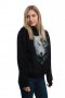 Нов дамски суичър с дигитален печат Вълк ИН и ЯН, Серия вълци, снимка 6