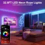 Гъвкав RGB LED неон Mexllex, 10 м, с приложение и дистанционно, снимка 4