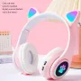 Слушалки безжични Bluetooth Cat Digital One SP00974  STN-28(Pink) Блутут розови с микрофон, светещи, снимка 4