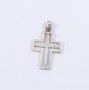сребърна висулка кръст 48854-3, снимка 1 - Колиета, медальони, синджири - 39929314