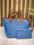 Gucci Стилна Дамска Чанта Тип Тоут С Монограм И Малък Несесер Към Тях-Различни Цветове Код SEM-656, снимка 10