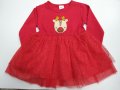 Намалена! Нова детска червена рокля , снимка 1 - Бебешки рокли - 31129967