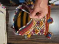 старинна българска тъкана торба (овчарска/битова торба или дисаги за през рамо), снимка 6