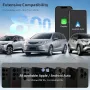 Нов Wireless CarPlay Android Auto Адаптер 2025 iOS/Android USB-C за кола, снимка 6
