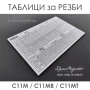 Таблица с резби за струг С11-М / С11-МВ / C11-MT , снимка 3
