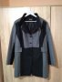 Дамско палто, сиво и черно, снимка 1 - Палта, манта - 30871918