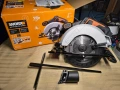 WORX WX526.9 Безжичен циркуляр 20V - 165 мм диск за трион - Ъгъл на наклон 0-50° Регулиране , снимка 6
