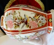 Урна,ваза,буркан японски порцелан Eiwa Kinsei,злато,птици. , снимка 6