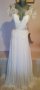 Булчинска сватбена дълга бяла рокля Asos, нова, с етикет, р-р S, снимка 12