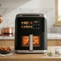 Еърфрайър с горещ въздух Oliver Voltz OV51980CE, 1200W, 4L, 10 програми, LED дисплей,, снимка 1