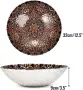 2 стъклени купи Sungmor за салата и плодове, черно-златисти, Ø31,75 см, снимка 7