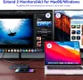 AUIMCE Докинг станция 2х HDMI и USB C порт, до 4K/60Hz, MacOS/Windows, снимка 5