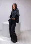 Черен дамски комплект от две части , снимка 1