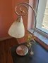 Стъклена настолна тип старинна лампа, неръждаема стомана, Prezent, снимка 2