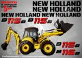 New Holland B110B стикери надписи, снимка 5