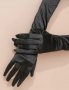 Дамски дълги сатенени ръкавици, снимка 1