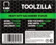 Нов комплект метални скоби за пистолет телбод Toolzilla 5000 броя 8 мм, снимка 5