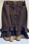 Дънкова пола ÄNNY N цвят кафе, снимка 3