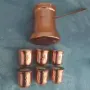 Меден сет за кафе с поднос, джезве и 6 чаши, снимка 6