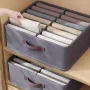 14-решетъчна сгъваема платнена кутия за съхранение на дрехи, снимка 1