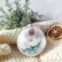 НОВА ръчно декорирана голяма стъклена топка 10см, Спиди/лично предаване, снимка 2