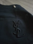Жесток чер дамски панталон Yves Saint Laurent + златни брошки , снимка 4