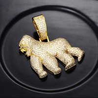 Vanilla Gorilla Hip Hop / Хип - Хоп колие - Gold, снимка 4 - Колиета, медальони, синджири - 32077615