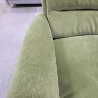 Зелен ъглов диван от плат с ел.релакс и фотьойл "PP - PF20073", снимка 5 - Дивани и мека мебел - 39965022