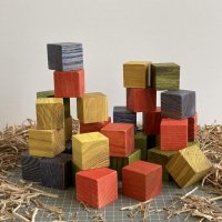 Дървени разноцветни кубчета, снимка 8 - Конструктори - 35384968