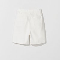 Бели къси панталонки XS/34 бермуди басти ръб висока талия колан MOHITO , снимка 5 - Къси панталони и бермуди - 37199138