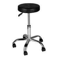 Козметичен/фризьорски стол - табуретка AM-310 - 40/57 - черна/бяла, снимка 6 - Друго оборудване - 33690917