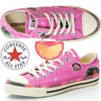 ПРОМО 🍊 CONVERSE 🍊 Дамски цветни спортни обувки PALE PINK 37½ номер нови с кутия, снимка 1 - Кецове - 17535121