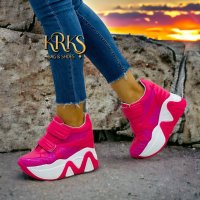 Стилни дамски обувки на платформа , снимка 2 - Маратонки - 42929712